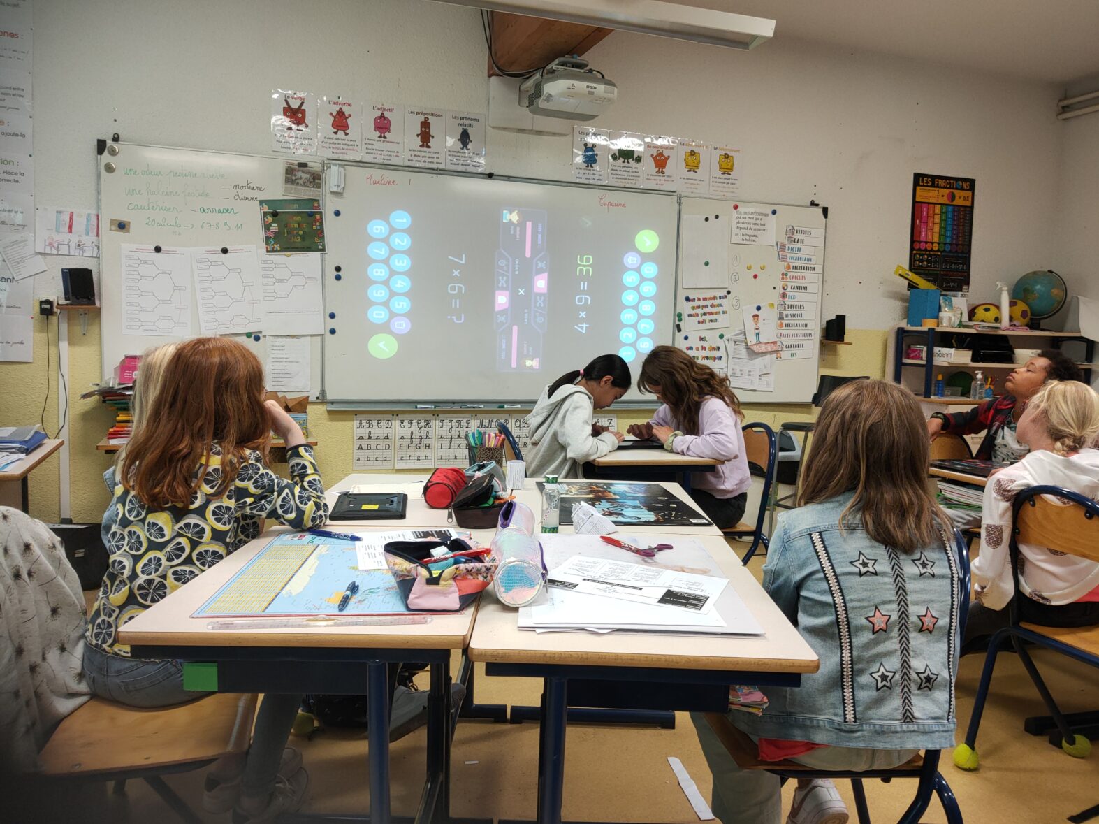 Championnat de tables en CM2b