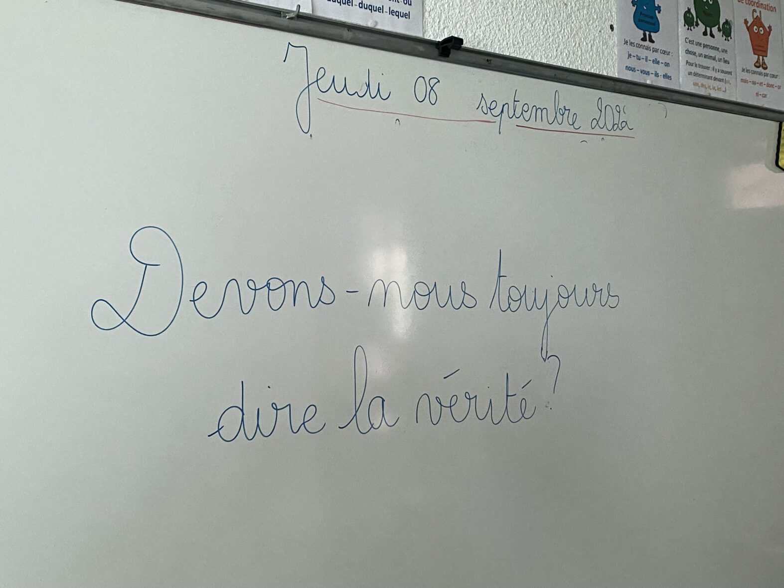 Entre débat philo, travaux de groupes et EPS !